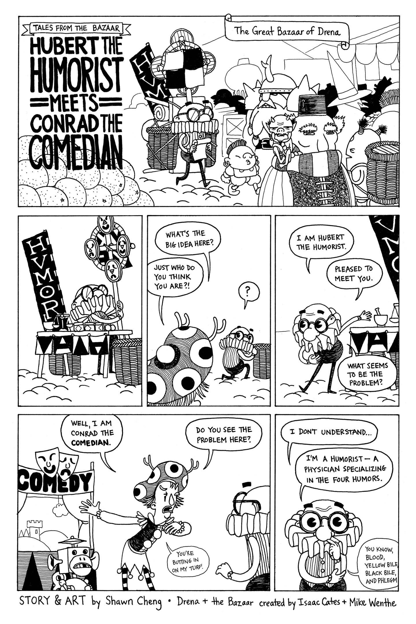 Hubert the Humorist Meets Conrad the Comedian by Shawn Cheng