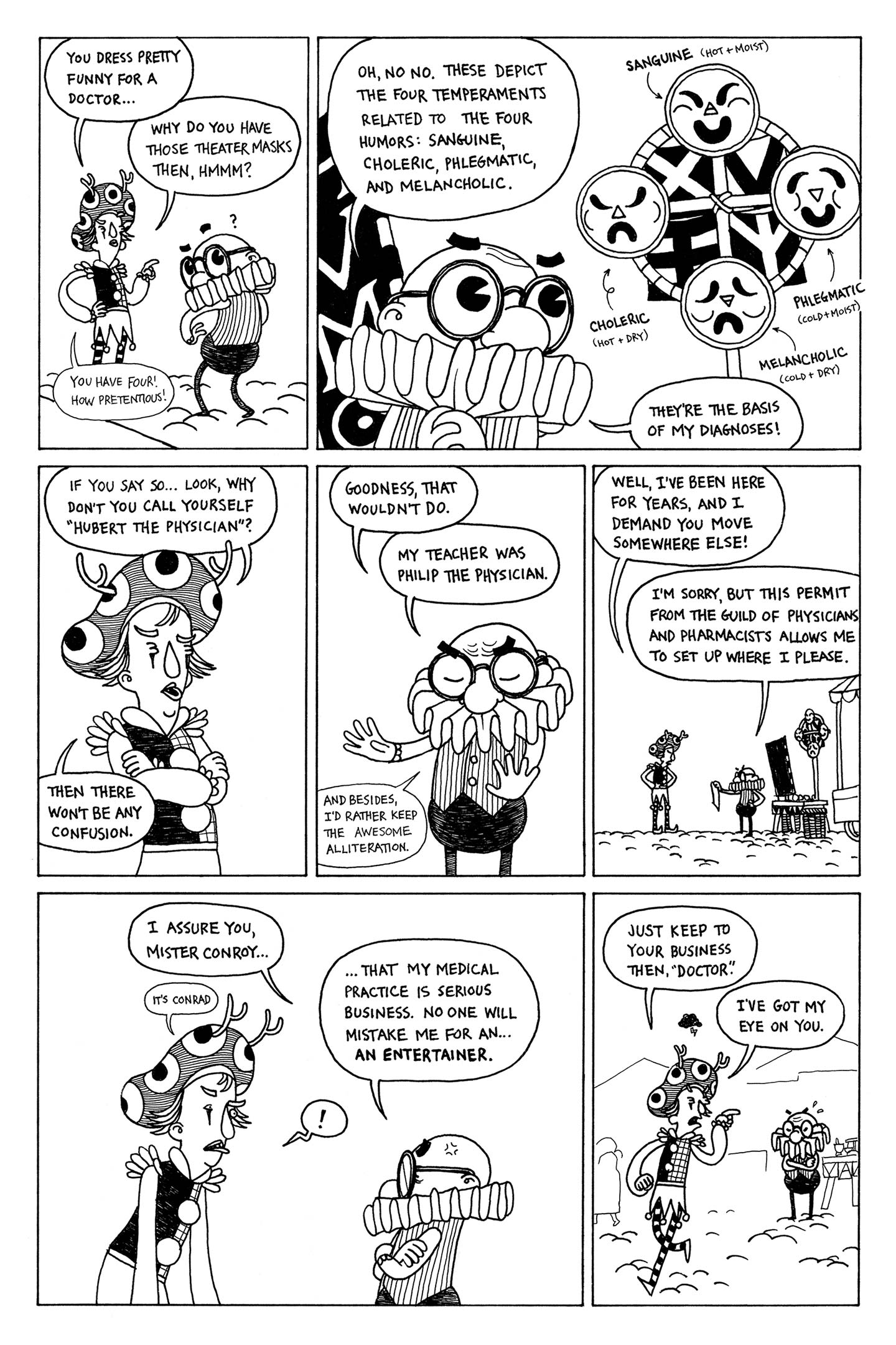 Hubert the Humorist Meets Conrad the Comedian by Shawn Cheng