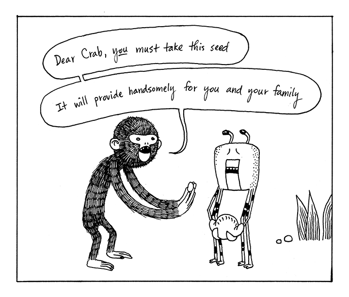 The Monkey & The Crab by Shawn Cheng